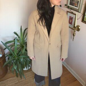 Topshop Lily Back Midi Coat